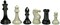 WE Games Tournament Triple Weighted Plastic Chess Pieces, 4 in. King